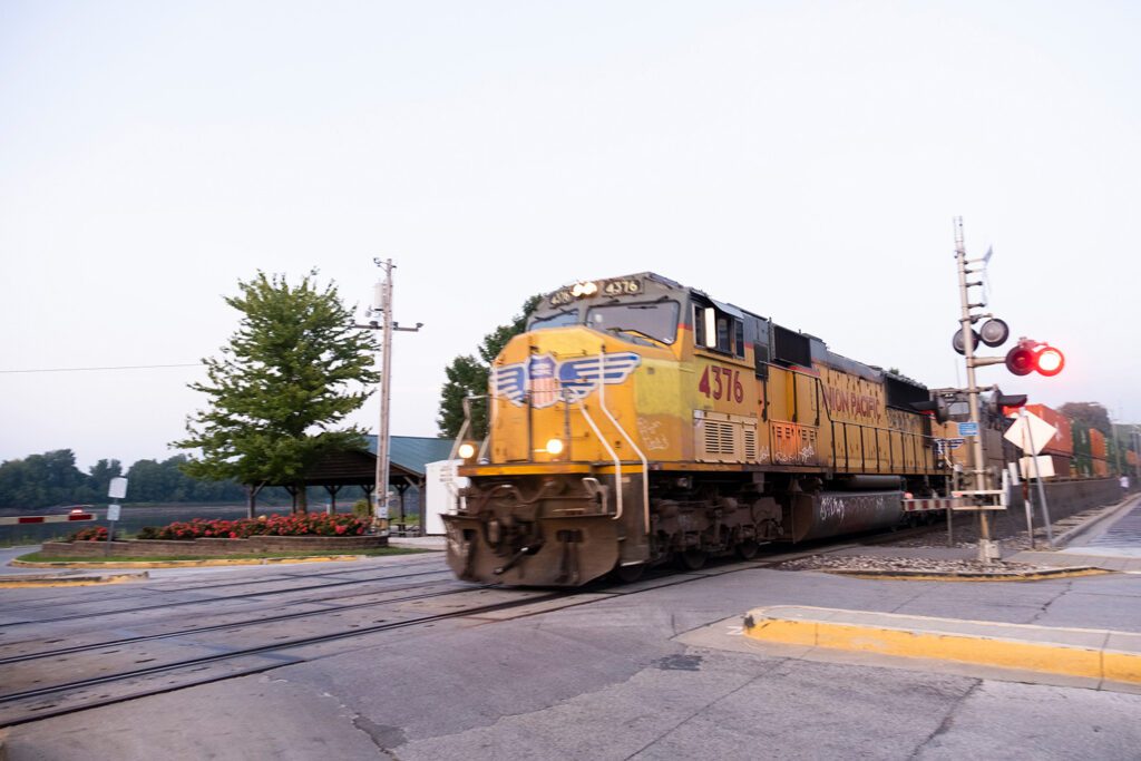 train coming through in hermann missouri 