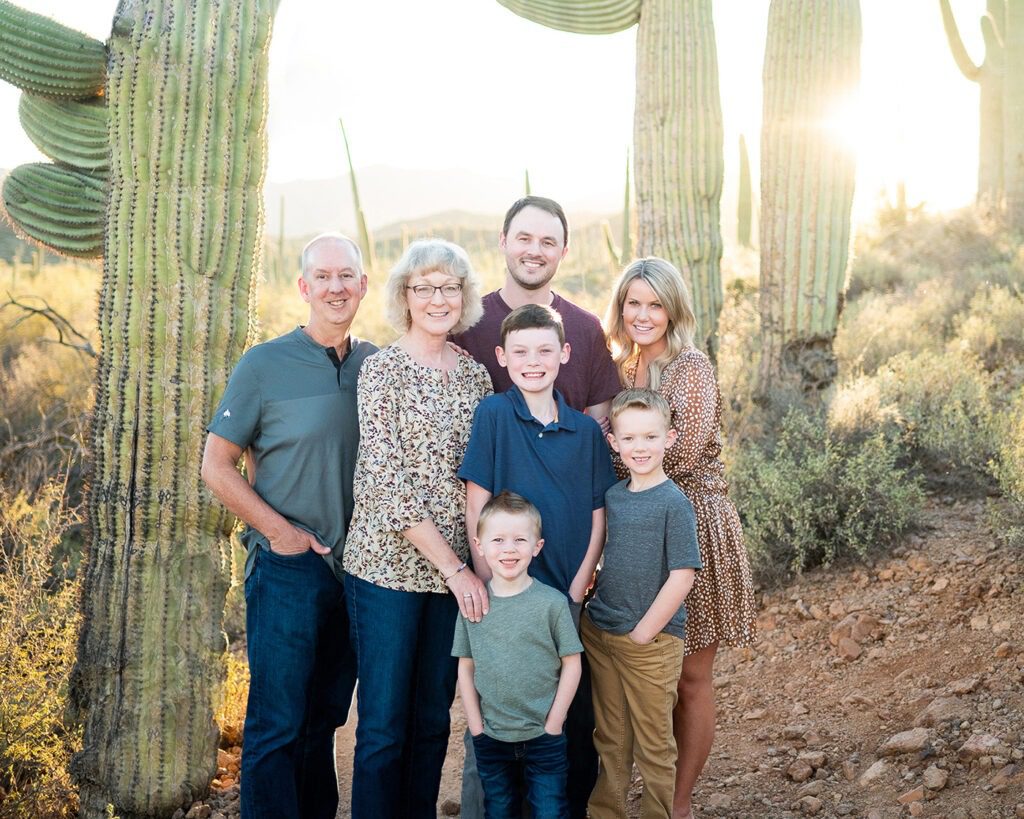 Tucson Family Photos at Sunset