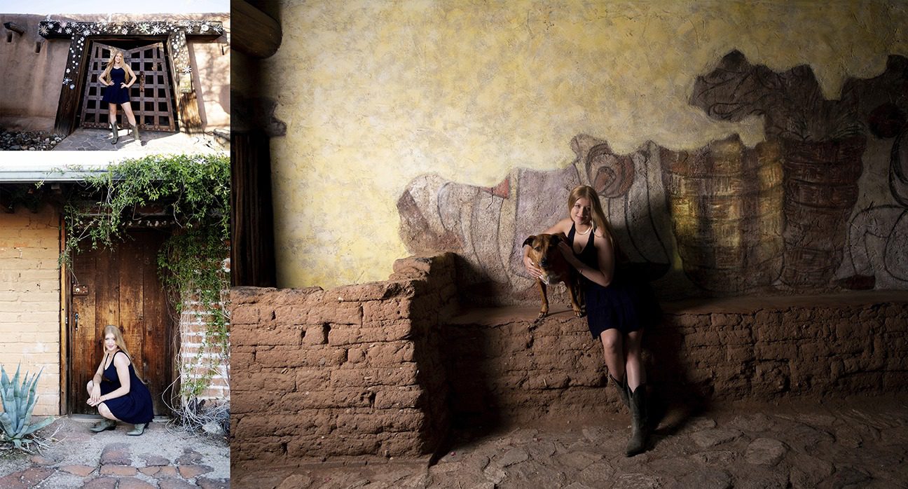Tucson Senior Pictures at DeGrazia Gallery in the Sun