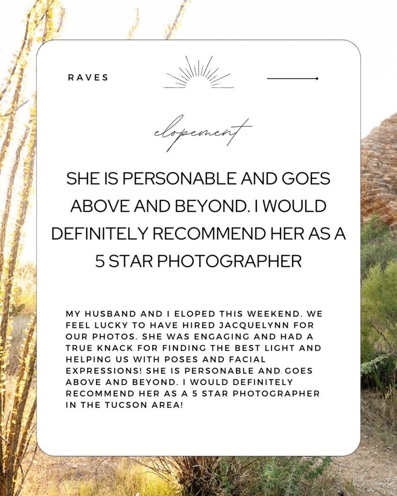 Tucson Elopement Photographer