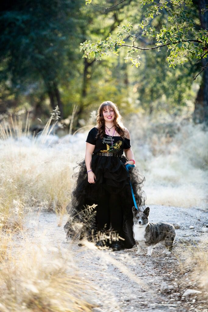 tucson Senior Pictures with dog