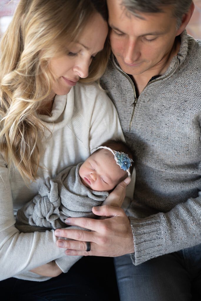 in home newborn photography session Tucson